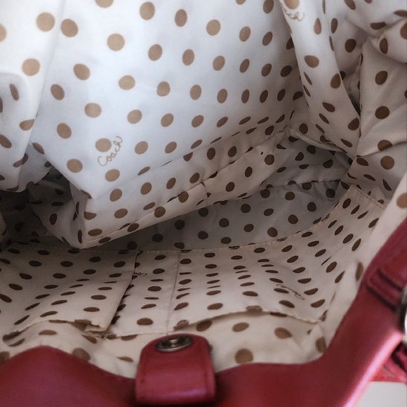 Coach Peyton CARRYALL Metallic PINK GUC RARE - Picture 9 of 10